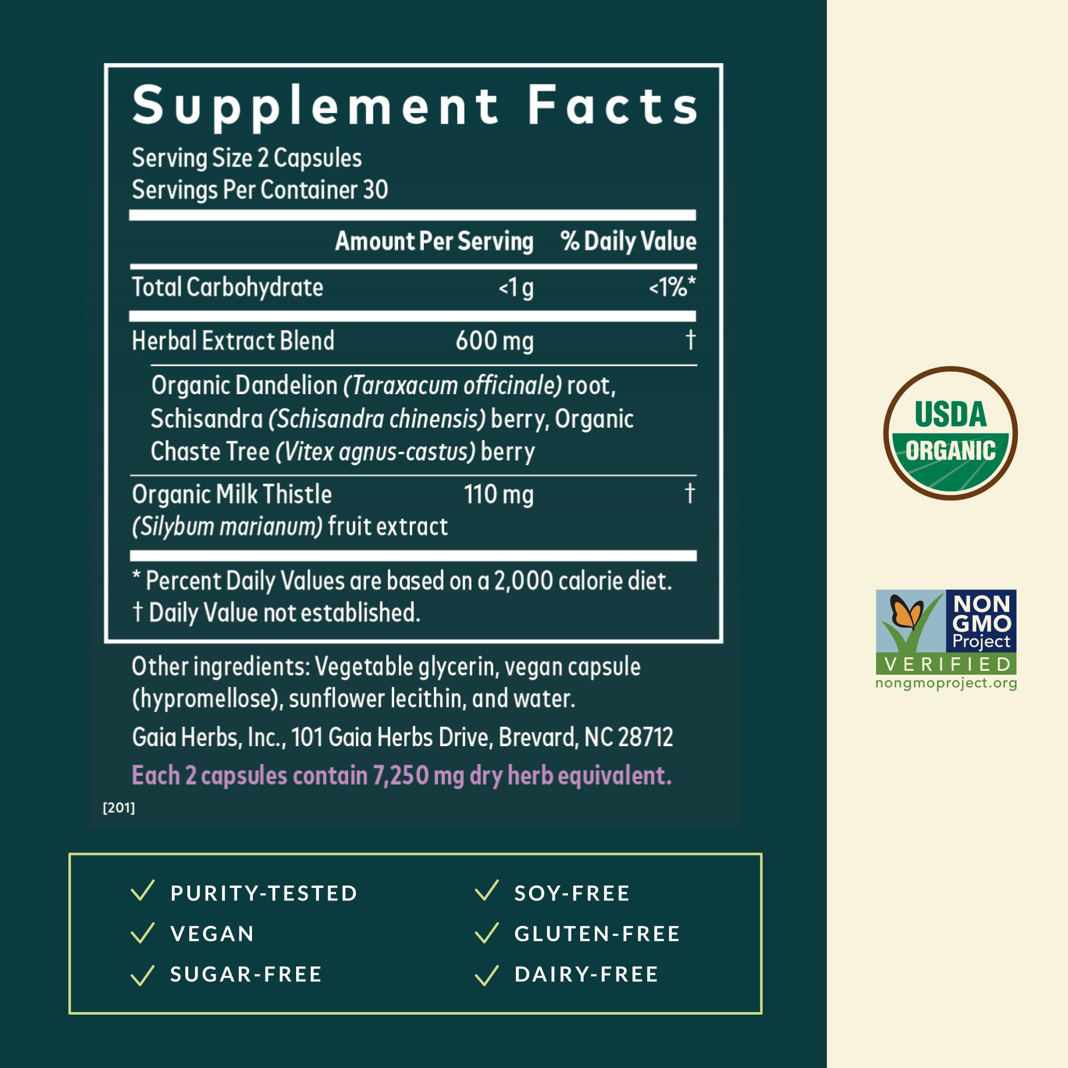Gaia Herbs Period Cycle Support - Supports Hormone Balance & PMS Relief* - Herbal Supplement with Vitex Berry & Schisandra - Free from Gluten, Dairy & Soy - 60 Vegan Capsules (60 Servings) Gaia HerbsBuy Supplements Australia