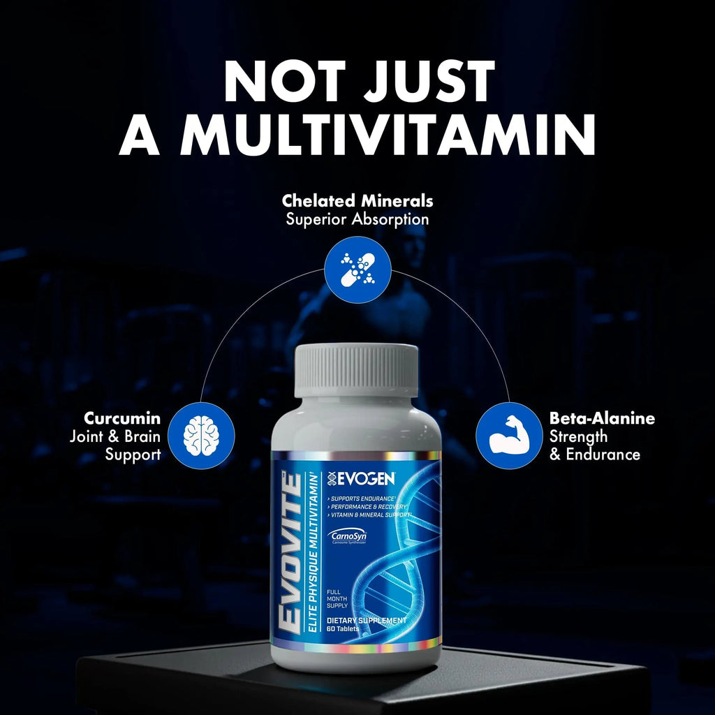 Evogen Evovite - Elite Physique Multivitamin for Women & Men | Advanced Formula for Endurance, Recovery, & Joint Health | Evogen