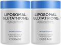 Codeage Liposomal Glutathione Supplement - Pure Reduced Setria L-Glutathione, Liposomal Delivery, Phospholipid Complex - Vegan, Non-GMO - 2-Pack CodeageBuy Supplements Australia