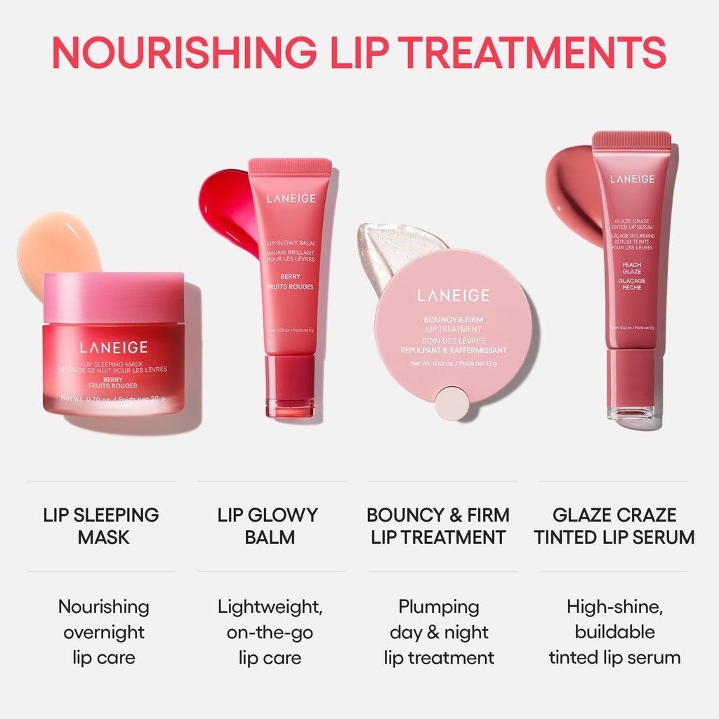 LANEIGE Glaze Craze Tinted Lip Serum, Raspberry Jam: Hydrating Lip Serum for Glossy, Nourished Lips with Plumping Polypeptides LANEIGEBuy Supplements Australia