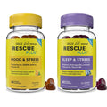RESCUE Bach Plus Sleep & Stress Support Gummies, Nighttime Dietary Supplement 