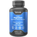 Supplement bottle labeled 'Vegan Magnesium' by Naturalis on a white background