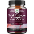 Advanced Multi Collagen Complex - Ageless Multi Collagen Peptides Supplements with Type 1 2 3 5 & X & Biotin for Hair, Skin and Nails Vitamins - Biotin Supplements for Women & Men - 90 Count Natures CraftBuy Supplements Australia