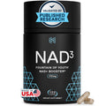 HPN NAD3 Clinical NAD+ Booster, Cellular Health & Natural Energy - NAD Supplement for Healthy Aging, Metabolic Support, NRF2 & Longevity, Nicotinamide Riboside & NMN Alternative, 120ct, 60-Day Supply HPNBuy Supplements Australia