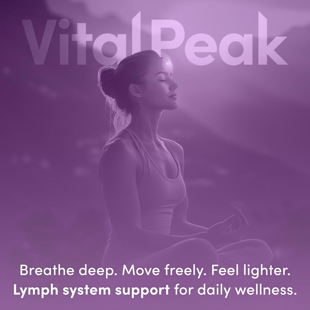 Lymph Peak - Lymphatic Drainage Supplements - Lymph System Support - with Burdock Root, Echinacea Extract, Bromelain, Dandelion Extract & More - Vegan, Non GMO, Gluten Free - 60 Capsules Vital Peak buy supplements Au