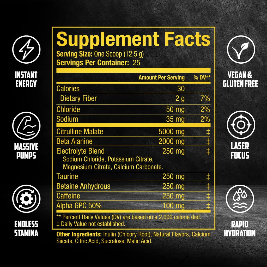 BALLISTIC Pre Workout | #1 New Pre Workout Powder w/ Nitric Oxide Booster, Electrolytes EPN SupplementsBuy Supplements Australia