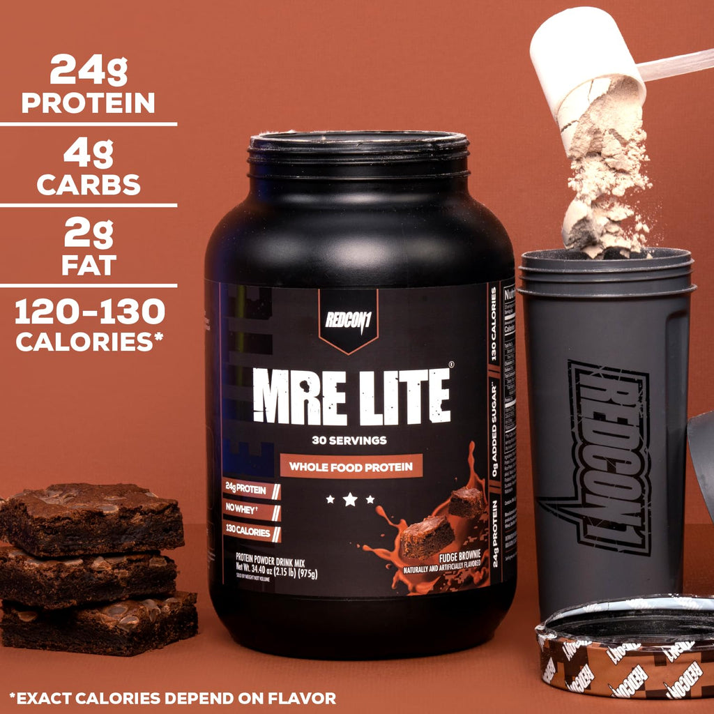 REDCON1 MRE Lite Whole Food Protein Powder, Cookies N' Cream - Low Carb & Whey REDCON1Buy Supplements Australia