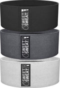 Sweet Sweat Hip Bands with 3 Levels of Resistance | Non-Slip Fabric Booty Bands for Squats & Lunges | Includes Free Mesh Carrying Bag Sports Research buy supplements Au