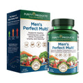 Purity Products Men's Perfect Multi from Vitamins, Minerals and Phytonutrients - Promotes Energy, Vitality and Stamina - Easy to Swallow - 90 Tablets Purity ProductsBuy Supplements Australia