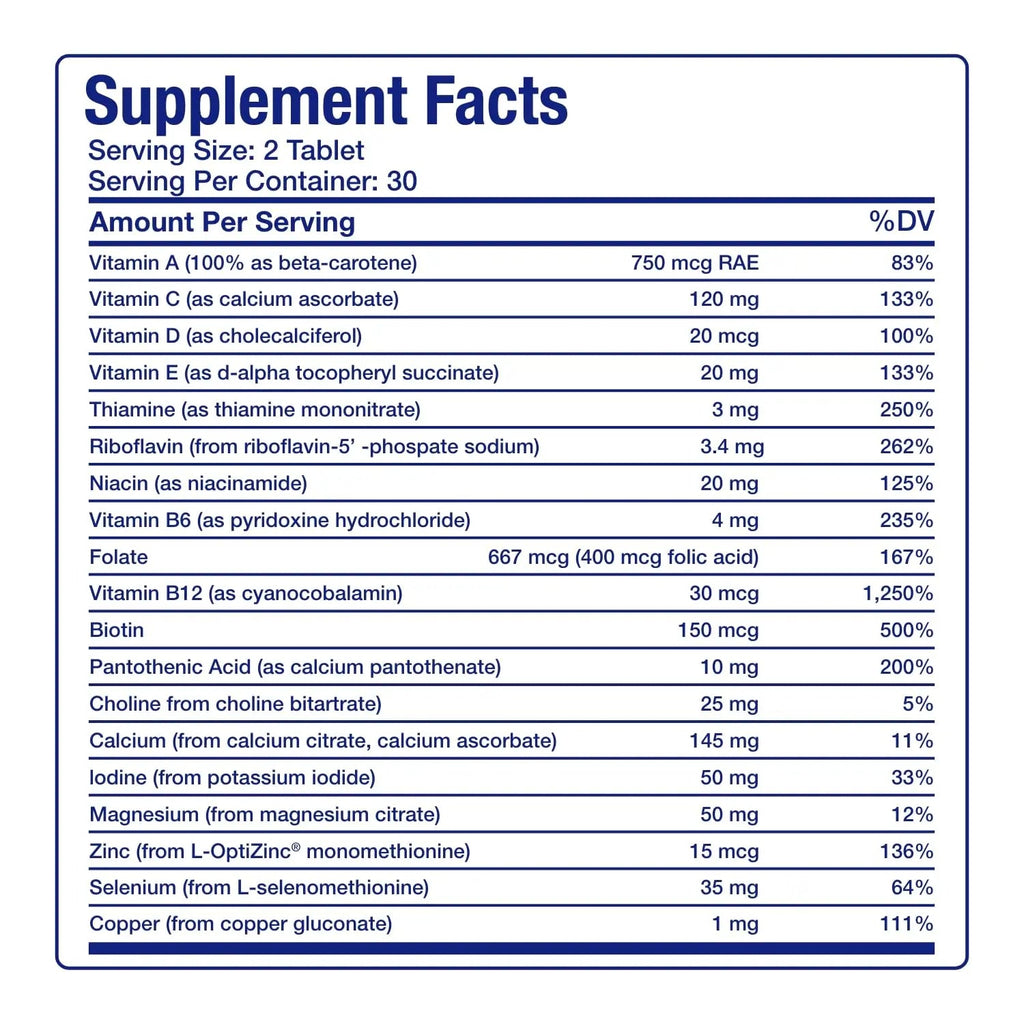 Iron Free Multivitamin for Women 50 and Over - Gentle Easy to Digest Over 50 Multivitamin for Men & Women with 30 Nutrients for Comprehensive Wellness & Immune Support Anabolic LaboratoriesBuy Supplements Australia