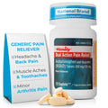 TIME-Cap Labs Dual Action Pain Reliever Acetaminophen 250mg & Ibuprofen 125mg – Back Pain, Arthritis & Headache Relief – National Brand Equivalent, Factory Direct NSAID - 72 Caplets TIME-CAP LABS, INC.Buy Supplements Australia