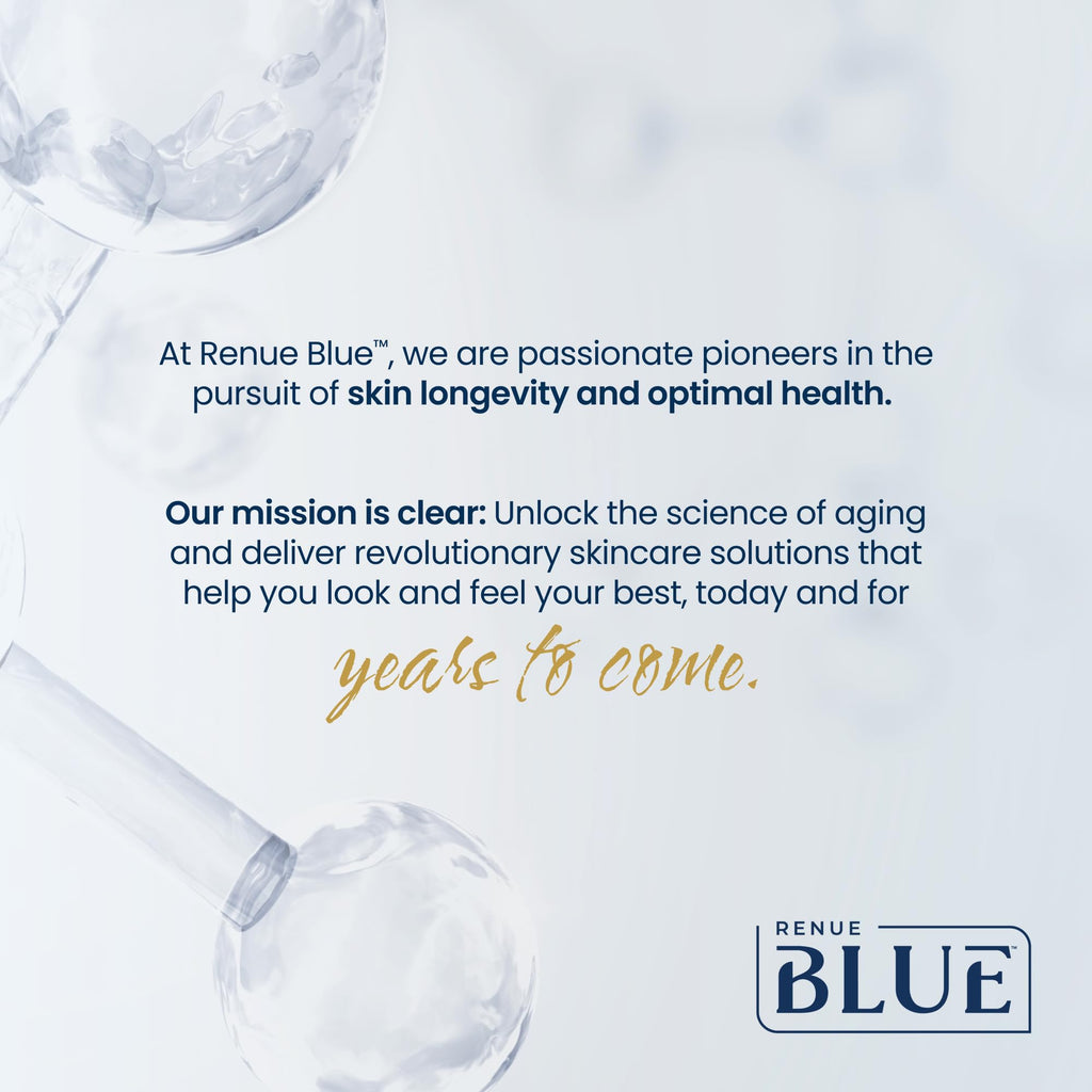 Renue Blue Methylene Blue Face Cream - Liposomal NAD+ Complex and Nutrients for Skin Rejuvenation, Deep Hydration, and Anti-Aging Support Renue By ScienceBuy Supplements Australia