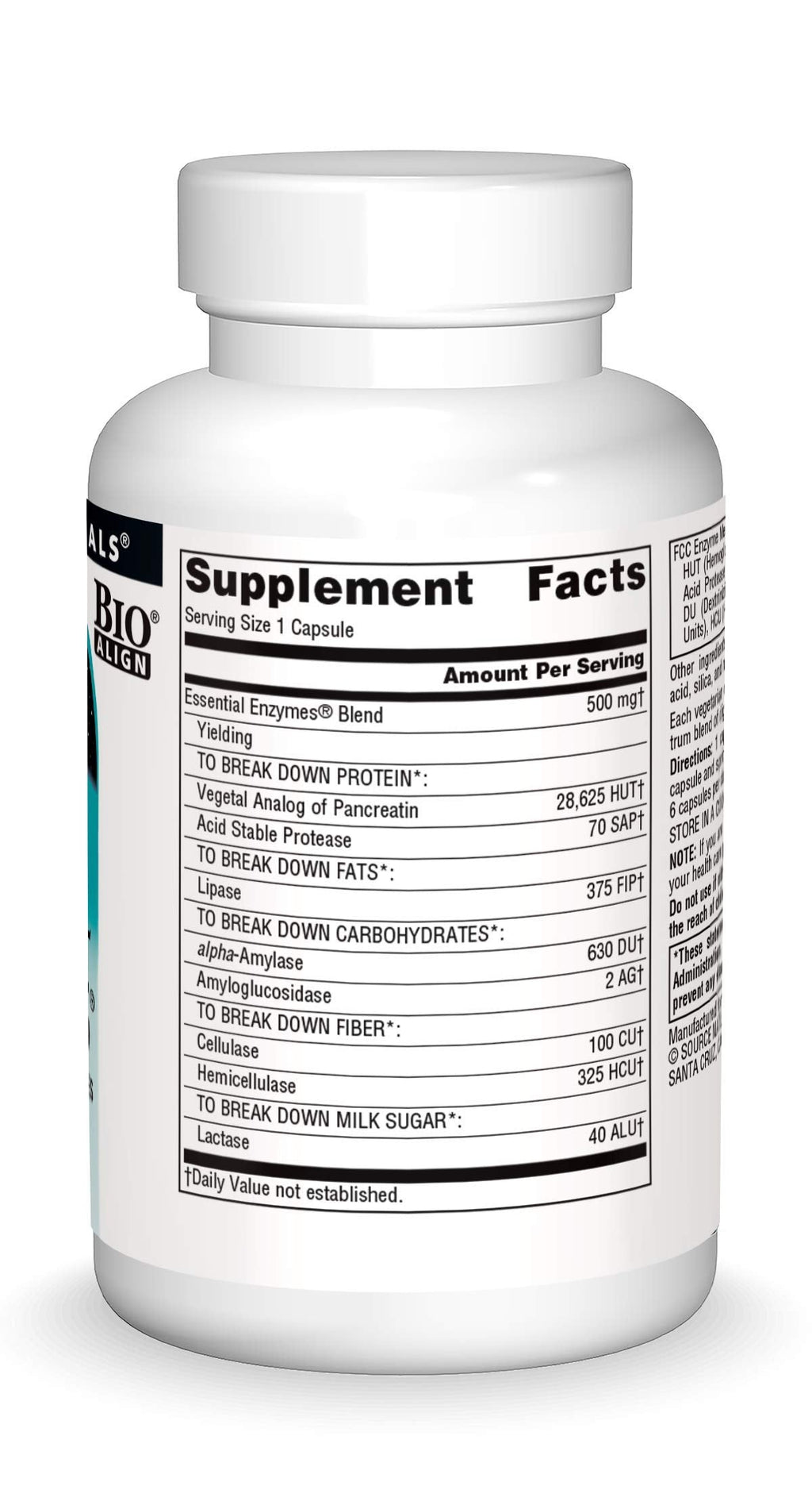 Source Naturals Essential Enzymes 500mg Bio-Aligned Multiple Enzyme Source NaturalsBuy Supplements Australia