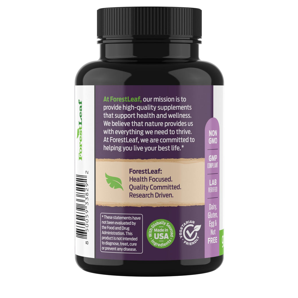 ForestLeaf DIM Supplement - 300mg DIM Estrogen Supplement for Women/Men - Diindolylmethane with BioPerine Black Pepper - Support for Detox, Metabolism, Hormone Balance & Menopause - 90 Caps ForestLeafBuy Supplements Australia