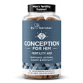 Eu Natural Conception for Him - Male Fertility Supplements with Ashwagandha, Folate & Zinc - Sperm Count, Motility & Strength Support