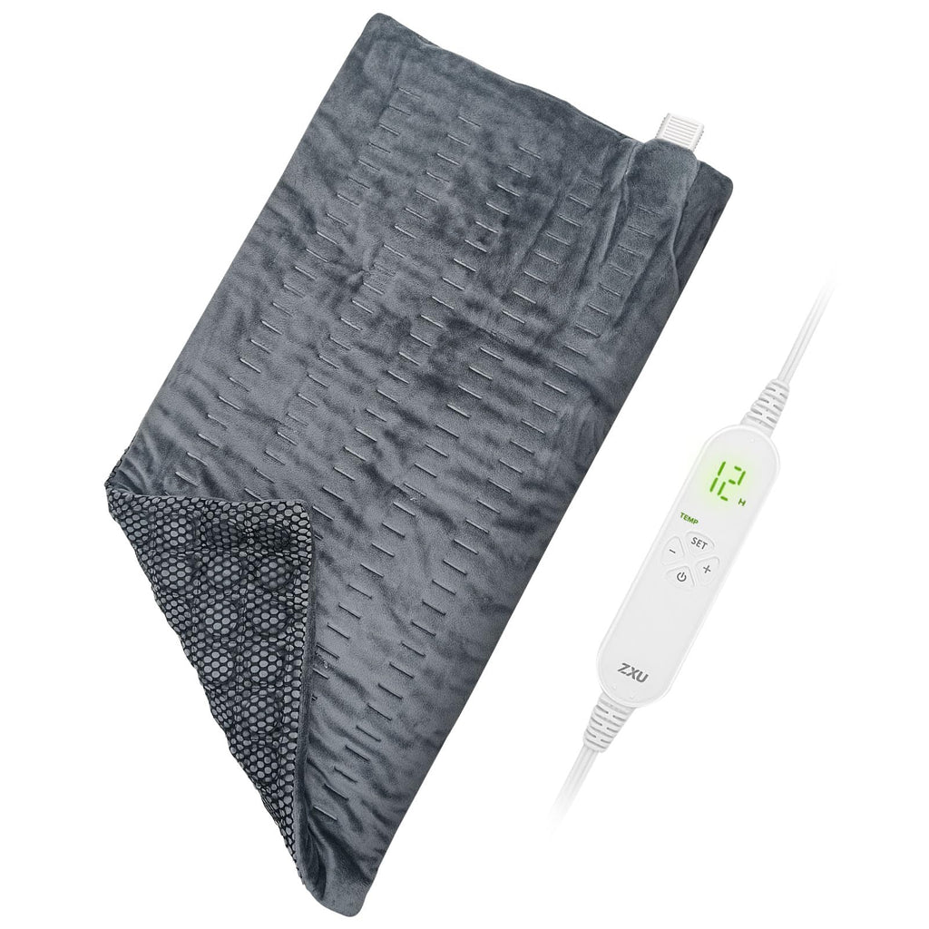 ZXU Jade Stone Heating pad, Nature Jade Electric Heating Pad for Back Pain and Cramps Relief,XL King Size Hot Heated Pad with 12 Heat Level,1-24h Auto-Off,Stay on Function, Hot Heated Pad ZXUBuy Supplements Australia