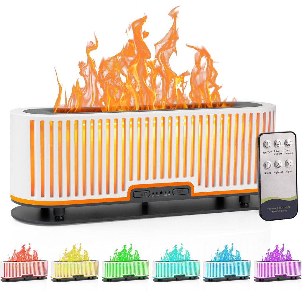 Comfynest Colorful Flame Air Aroma Diffuser Humidifier 7 Flame Colors,200ml Essential Oil