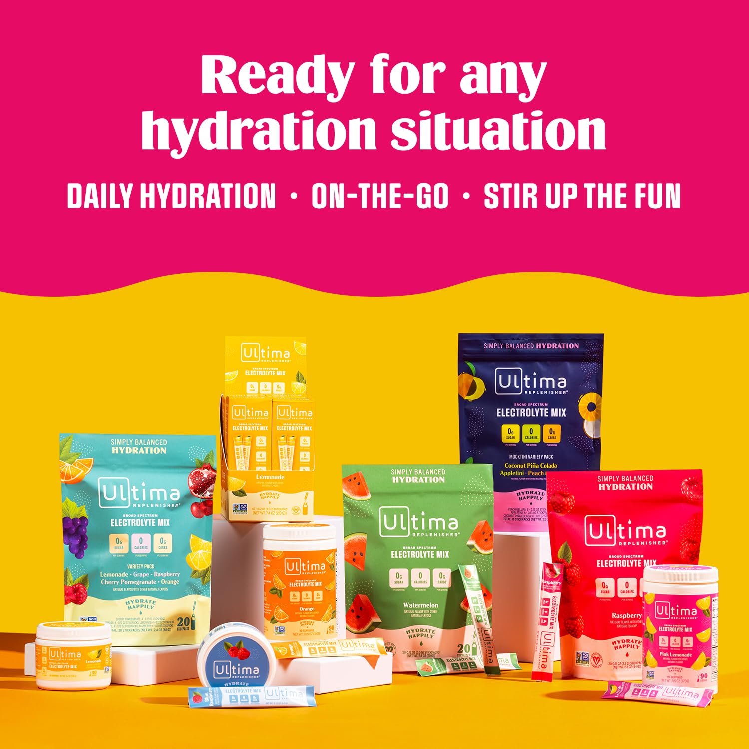 Ultima Replenisher Daily Electrolyte Drink Mix – Passionfruit, 30 Servings – Hydration Ultima ReplenisherBuy Supplements Australia