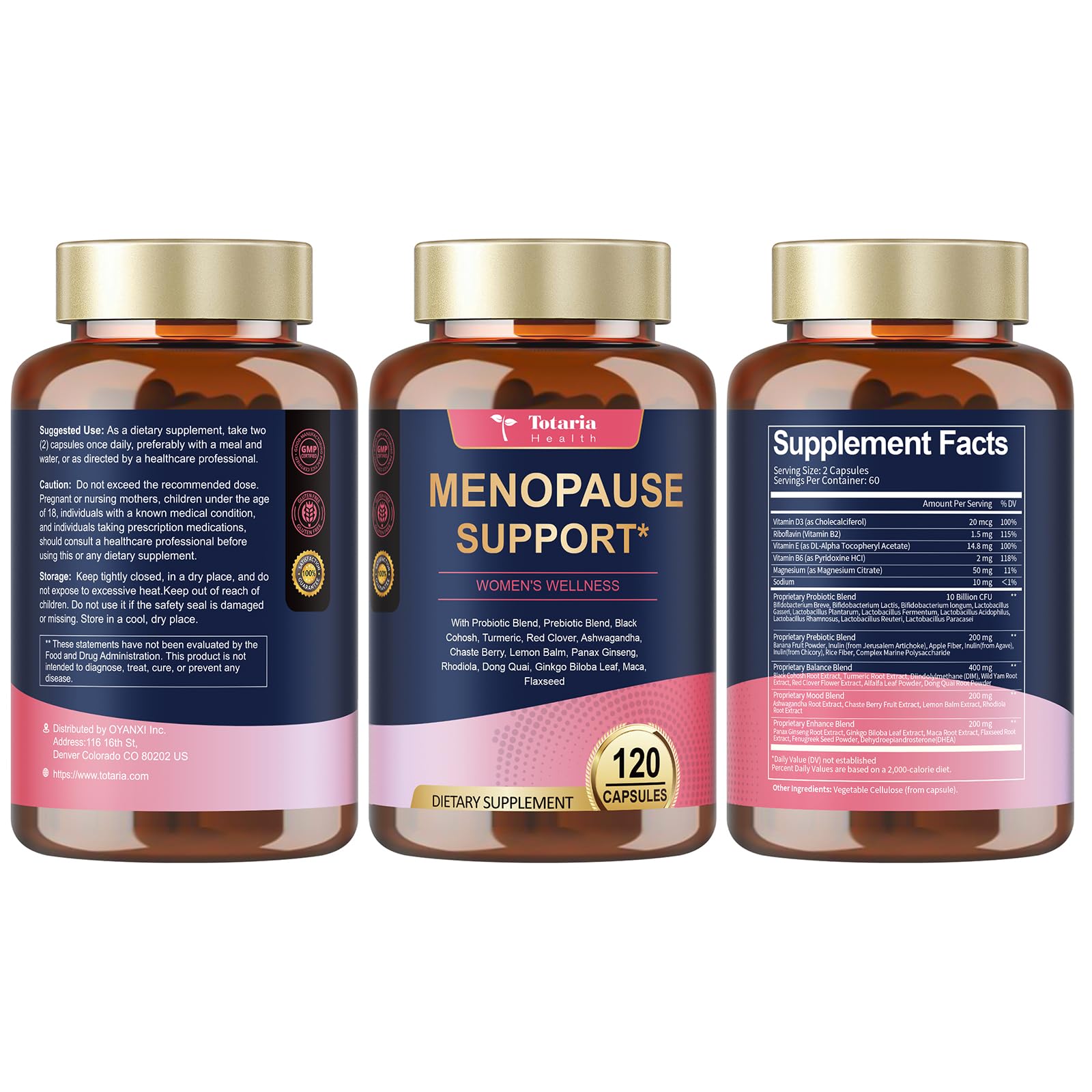 (2 Packs) 40-in-1 Menopause Supplements for Women, Multibenefit & Complete Black Cohosh for Hot Flashes, Night Sweats & Hormone Balance, w/ Probiotics, DIM, Vitex, Dong Quai, Red Clover and More TotariaBuy Supplements Australia