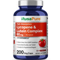 NusaPure Lycopene & Lutein Complex 60mg per Caps, 200 Veggie Capsules (Non-GMO, Vegan) NusaPureBuy Supplements Australia