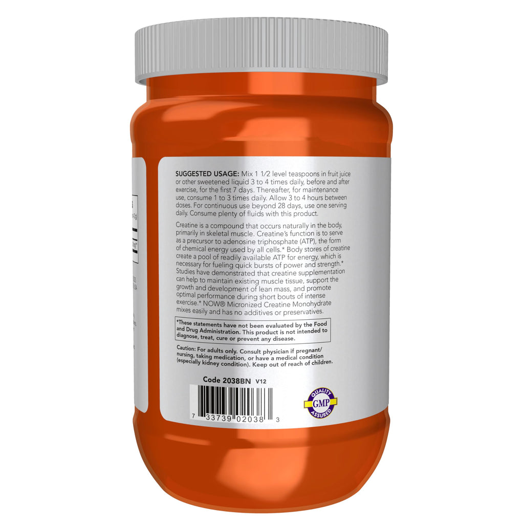 NOW Foods Sports Nutrition, Micronized Creatine Powder 500 g, Mass Building*/Energy Production*, 1.1-Pound NOW Foods buy supplements Au
