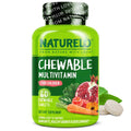NATURELO Chewable Vitamin for Kids Multivitamin with Whole Food Organic Fruit Blend - 60 Tablets for Children NATURELO