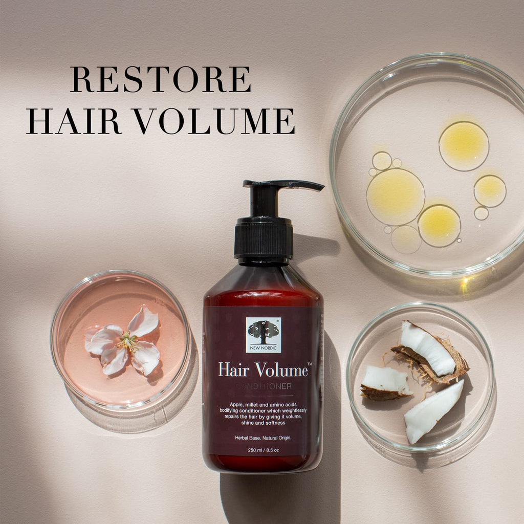 New Nordic Hair Volume Conditioner, Creamy Herbal Recipe to Weightlessly Hydrate, Volumize, Soften & Shine, Vegan, Clean Ingredients, 8.5 Fl Oz NEW NORDICBuy Supplements Australia