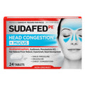 Sudafed PE Head Congestion + Mucus Relief Tablets for Sinus Pressure, Congestion, & Headache, Non-Drowsy Decongestant with Acetaminophen, Guaifenesin & Phenylephrine HCI, 24 ct Sudafed buy supplements Au