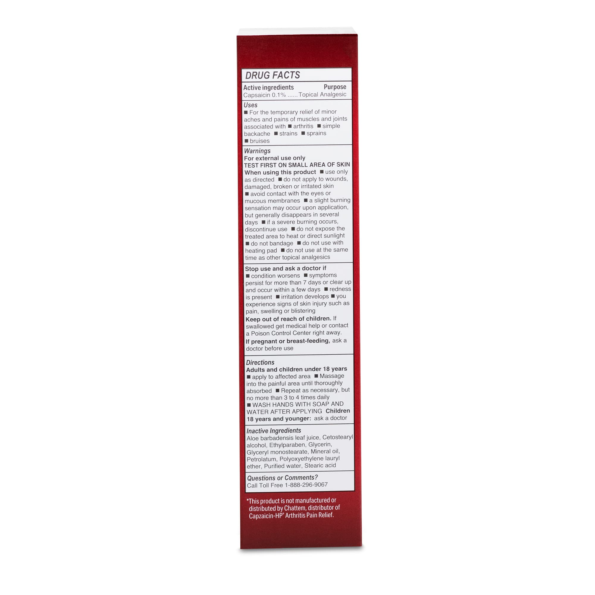 Globe (3 Pack) Capsaicin 0.1% High Potency Pain Relief Cream, Unscented (2 oz) Deep Penetrating Relief from: Arthritis, Muscle, Joint and Back Pain GlobeBuy Supplements Australia