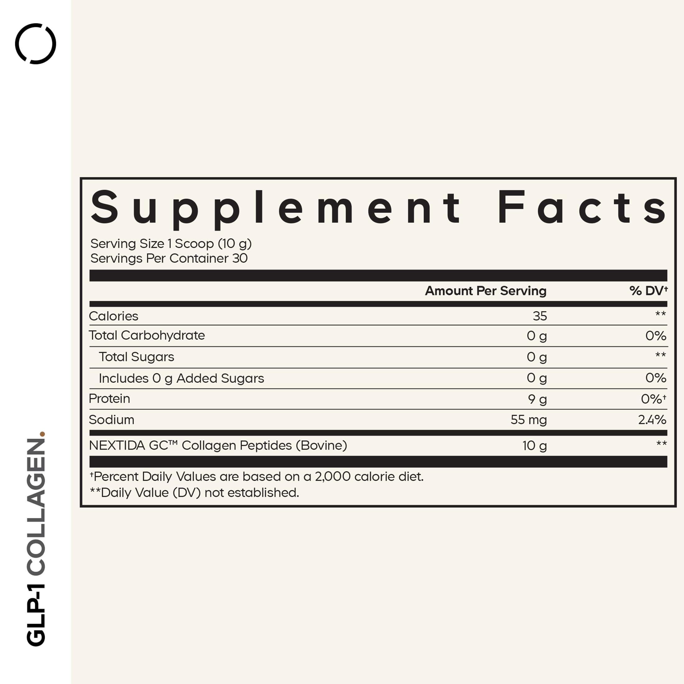 Codeage GLP-1 Collagen Powder Supplement - Nextida GC Collagen Peptides - GLP 1 Support - Hydrolyzed, Grass-Fed, Type I & III, Unflavored - Non-GMO, Gluten-Free, Dairy-Free - 10.58 Oz CodeageBuy Supplements Australia