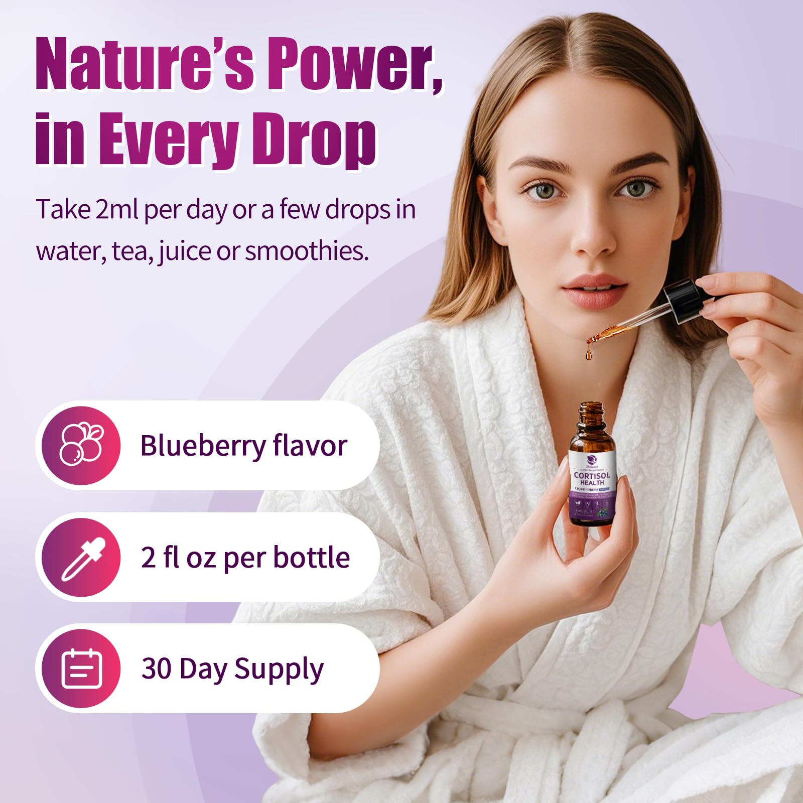 Lukaree Cortisol Supplements for Women, 10 in 1 Cortisol Reducer Detox with Ashwagandha, L-theanine, Kava Kava, Magnesium, Lower Cortisol, Mood, Focus, Sleep Support - 2 FL.OZ, Blueberry Flavor LukareeBuy Supplements Australia