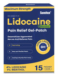 Sumifun 4% Lidocaine Patches Plus 1% Menthol - 15 Counts Maximum Strength OTC Pain Relief Patches for Back Ache Stiff Neck Joint Pain Muscle Soreness Topical Analgesic SumifunBuy Supplements Australia