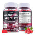 Magnesium Glycinate Gummies 400mg, Chewable Sugar Free Magnesium Supplement with Magnesium Glycinate, Magnesium Malate and Protein for Sleep, Relaxation, Brain & Muscle - Vegan (60 Count, Raspberry) FitfidoBuy Supplements Australia