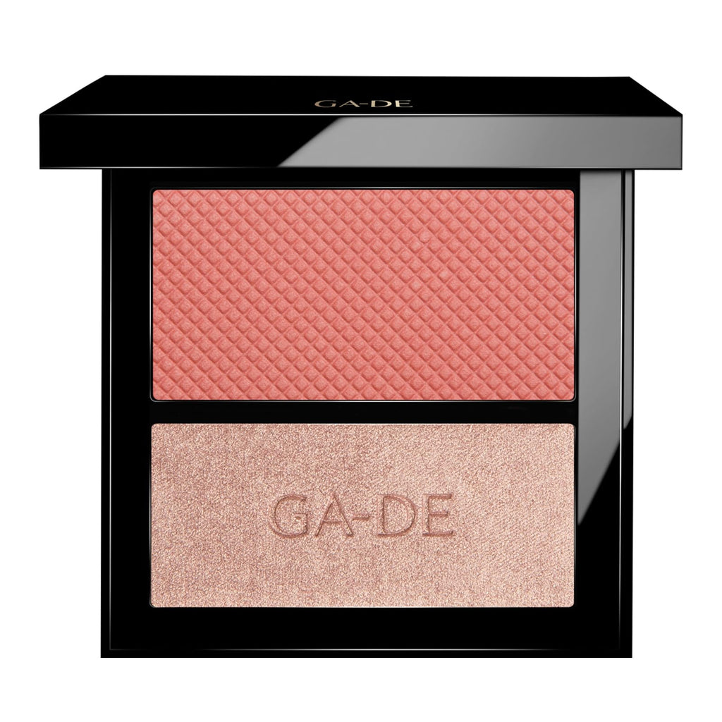 GA-DE Velveteen Blush and Shimmer Duet, 50 - Formulated with Micronized Pearls and Pigments for Sculpting Face and Décolleté - Paraben-Free - 0.26 oz GA-DEBuy Supplements Australia