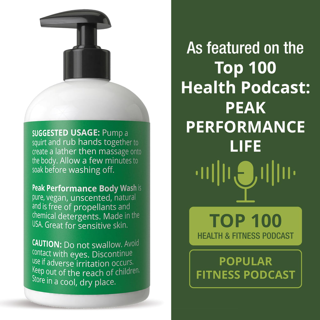 Ultra Pure Unscented Body Wash Made with Organic Ingredients Including Aloe Vera, Olive Oil, Jojoba, Coconut Oil, and Shea Butter. Great for Sensitive Skin. Natural Vegan Body Wash No Toxins Peak PerformanceBuy Supplements Australia