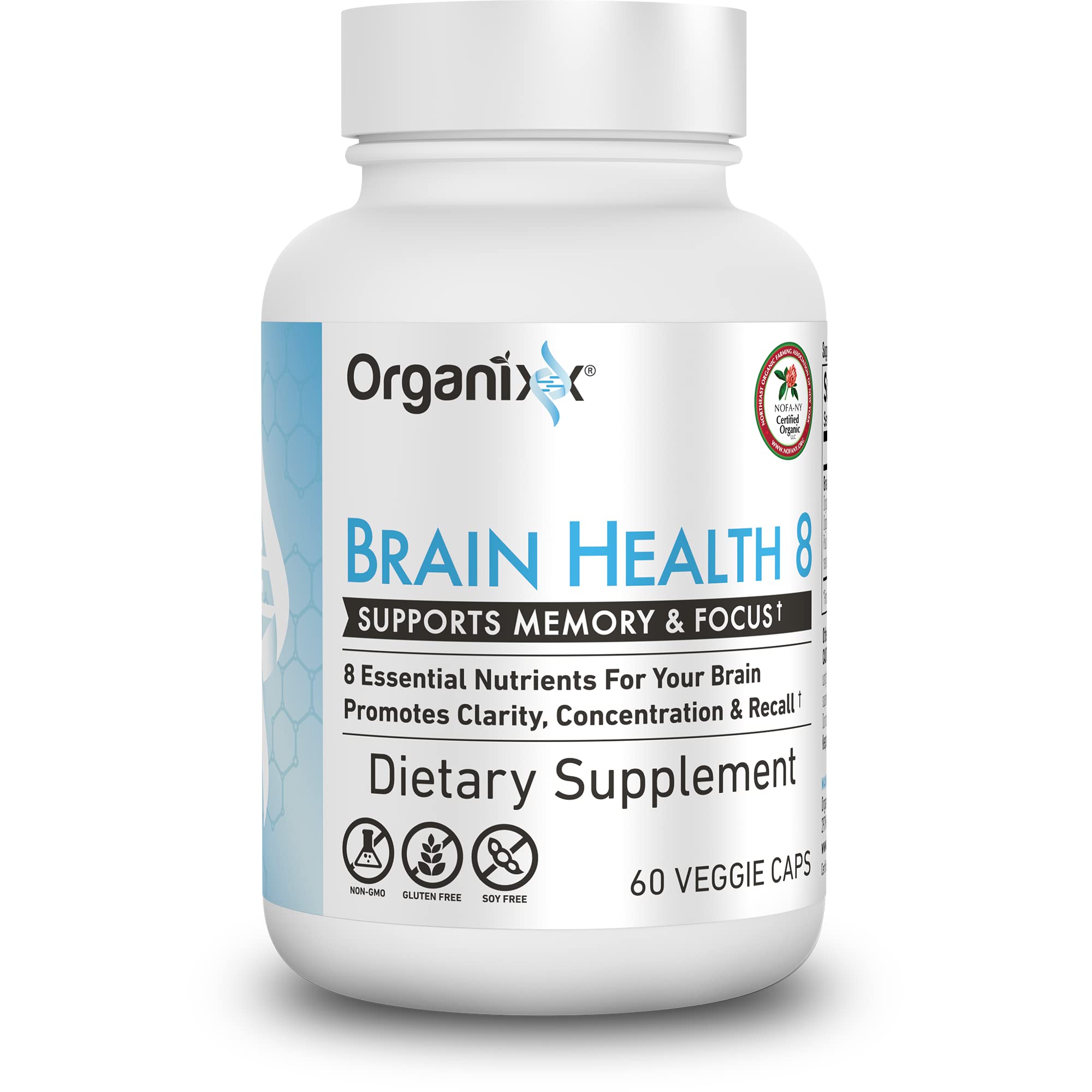 Organixx Ageless Brain Powerful Brain Health Supplement to Support Brain Function, Clarity, Focus, Re-Energize Brain Cells, Helps Promote a Balanced Mood, Gluten Free, Non GMO, 60 Vegetarian Capsules OrganixxBuy Supplements Australia