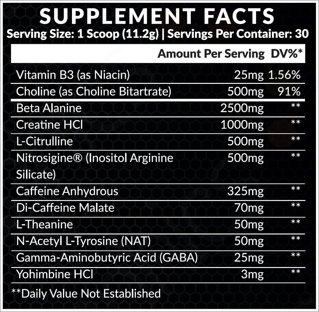 PHYBIUS Lab AM Pre-Workout (Sour Watermelon) Focus, Strength, Powder, 30 Servings