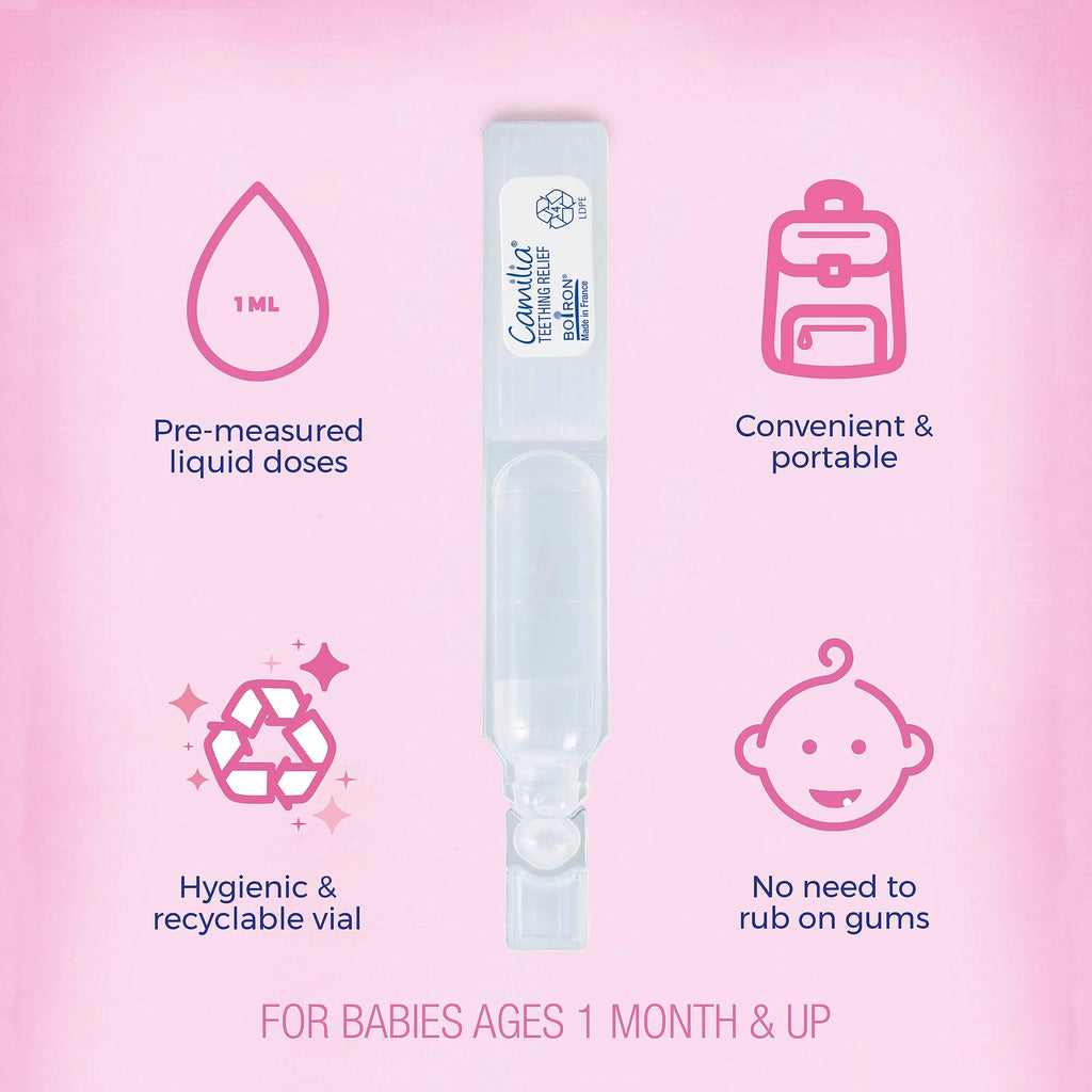 Boiron Camilia Teething Drops for Daytime and Nighttime Relief of Painful or Swollen Gums and Irritability in Babies - 30 Count Boiron buy supplements Au