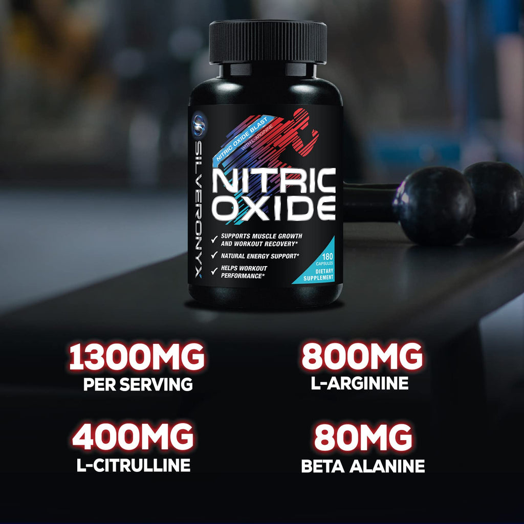 Extra Strength Nitric Oxide Supplement L Arginine 3X Strength - Citrulline Malate, AAKG SILVERONYXBuy Supplements Australia