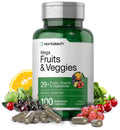 Horbäach Mega Fruits and Veggies Supplement | 100 Capsules | Vegetarian, Non-GMO and Gluten Free HorbäachBuy Supplements Australia