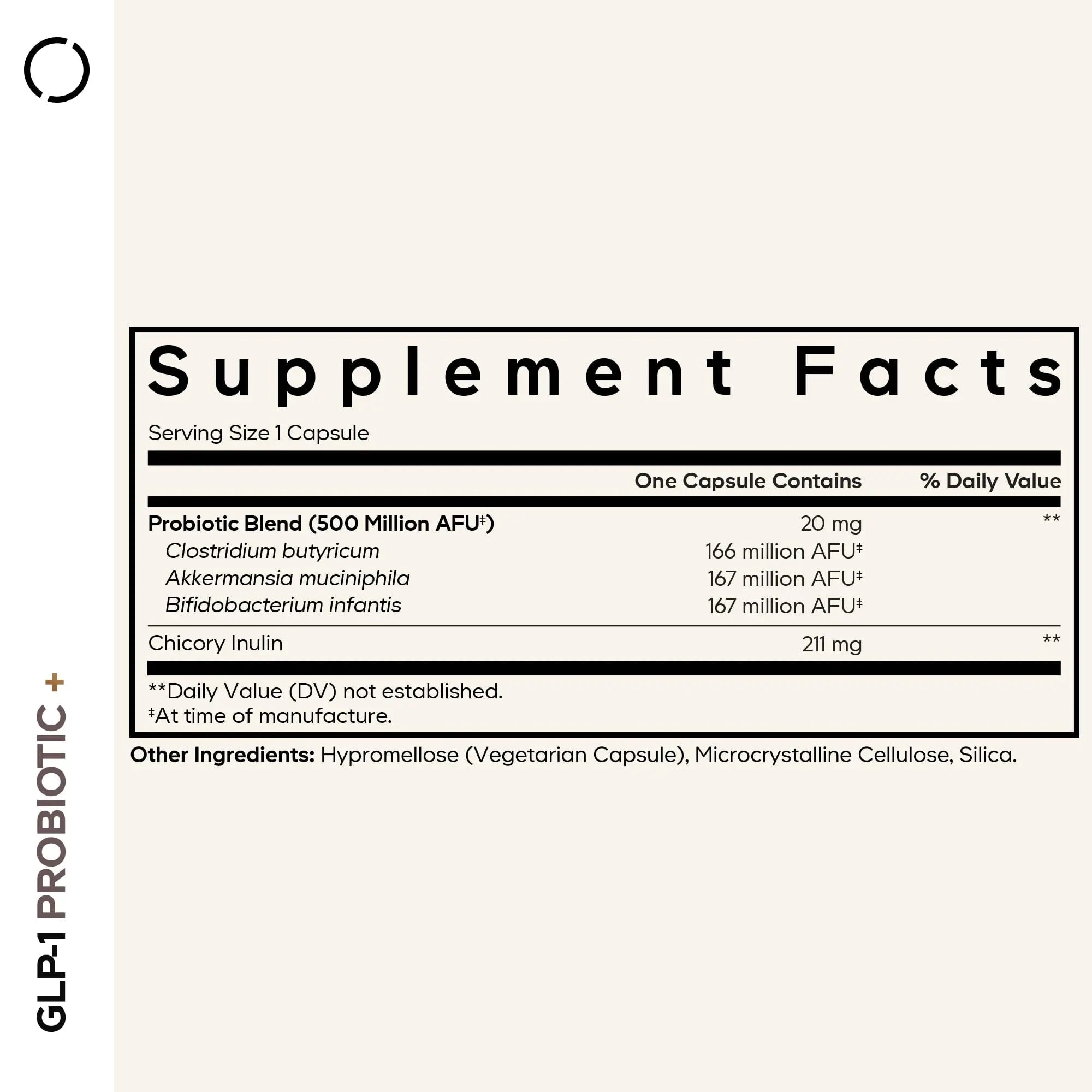 Codeage GLP-1 Probiotic+ - Live Probiotics Akkermansia, Clostridium, Bifidobacterium, Chicory Inulin Probiotic, Prebiotics & Postbiotics Supplement - 500 Million AFU, 3-Month Supply - 90 Capsules CodeageBuy Supplements Australia