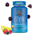 Men’s Multivitamin Gummy: Vitamins C, D, E, B & Zinc for Energy, Stamina & Stress, Probiotics for Digestive & Immune Health, Vitamin Code Garden of LifeBuy Supplements Australia