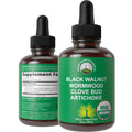 USDA Organic Wormwood Black Walnut Clove Drops Cleanse for Humans. Sugar Free Supplement for Intestinal Cleanse, Detox Support for Adults and Kids. with Artichoke and Clove Bud. Kosher, No GMOs Peak PerformanceBuy Supplements Australia