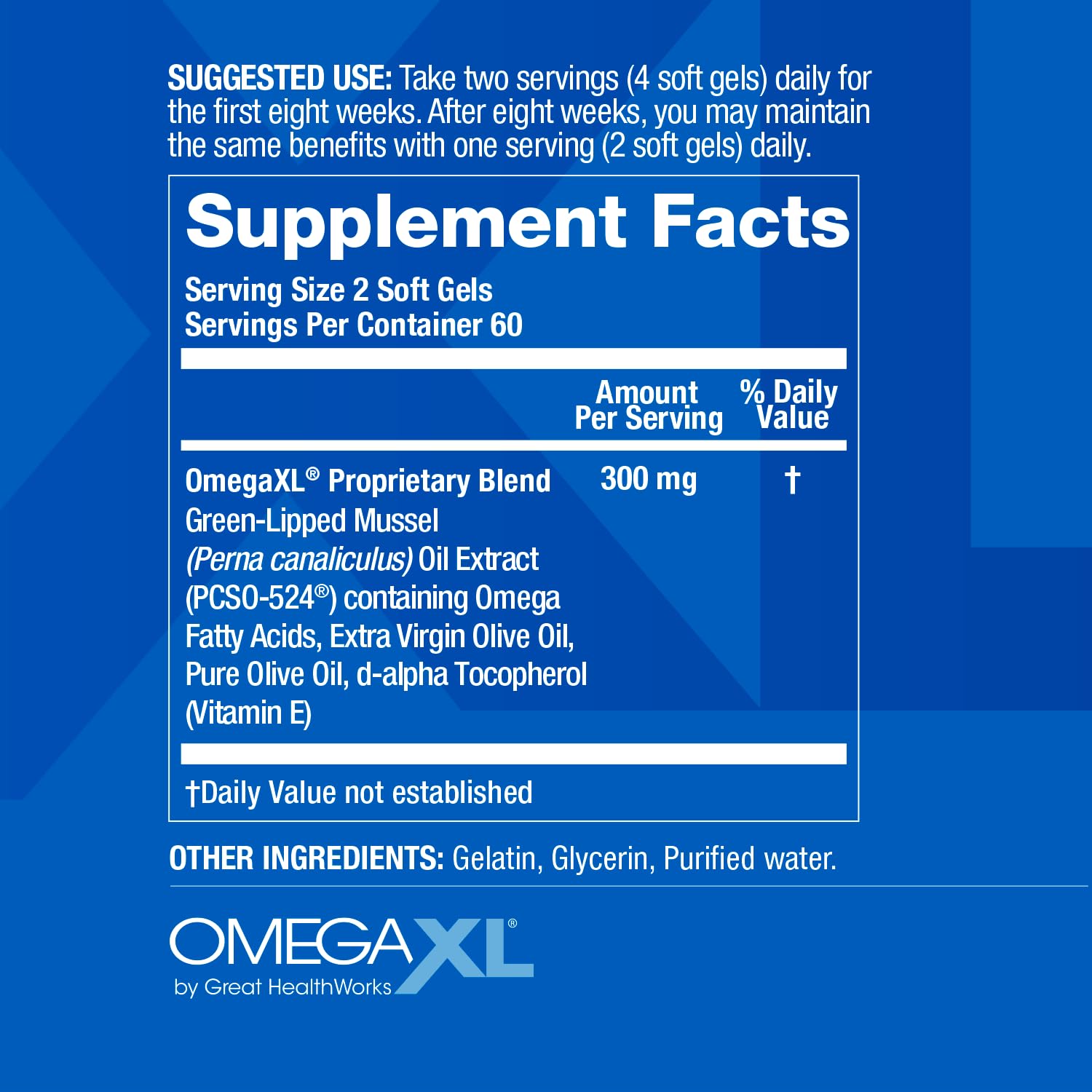 OmegaXL Joint Support Supplement - Natural Muscle Support, Green Lipped Mussel Oil, Soft Gel Pills, Drug-Free, 120 Count OmegaXLBuy Supplements Australia