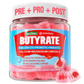 Butyrate Gummies with Probiotic + Prebiotic + Postbiotic, Omega-3 500mg,Fiber with 9 Billion CFU Probiotics, Calcium & Magnesium, Inulin,Psyllium Husk for Digestive Health,Bloating Support,Sugar Free NextdiaBuy Supplements Australia