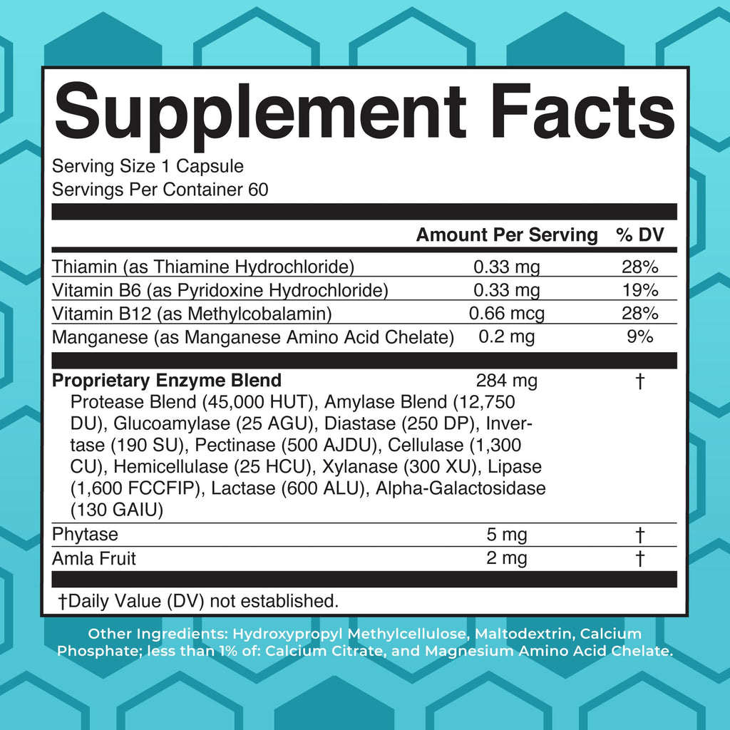 MaryRuth Organics Digestive Enzymes | Up to 2 Month Supply | Vegan Digestive Health Aid and Gut Health Enzyme Complex | Over 12 Enzymes | Vitamins B6 & B12 MARYRUTH'SBuy Supplements Australia