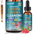Liposomal Lymphatic Drainage & Liver Cleanse Drops, 23-in-1 with Echinacea, NAC, TUDCA, L-Glutathione, Burdock for Lymph, Liver Detox & Repair, Immune Support, Raspberry Flavor, 2 fl oz Supplement Ewecxine buy supplements Au