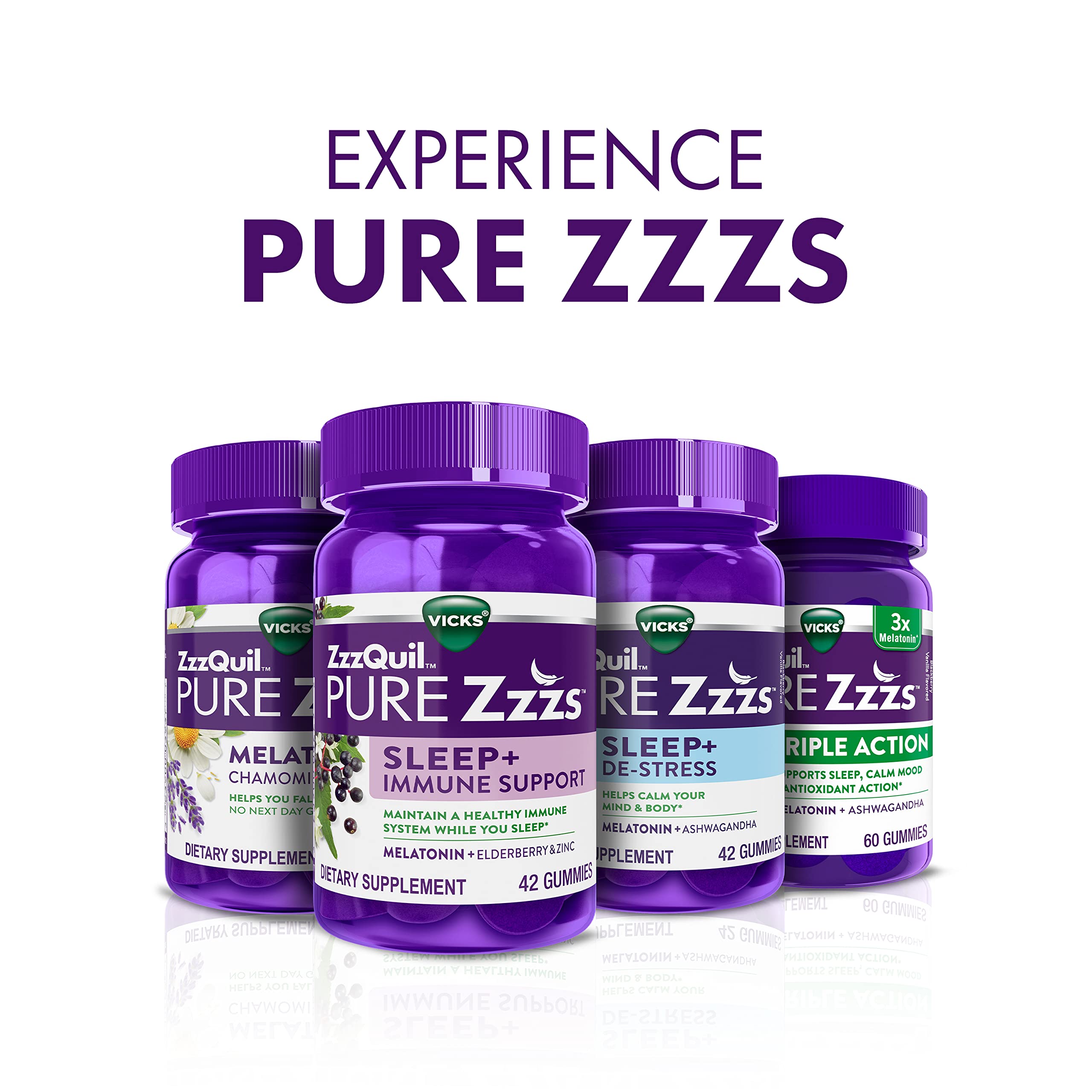 ZzzQuil PURE Zzzs Melatonin Sleep Aid Gummies, Helps You Fall Asleep ZzzQuilBuy Supplements Australia