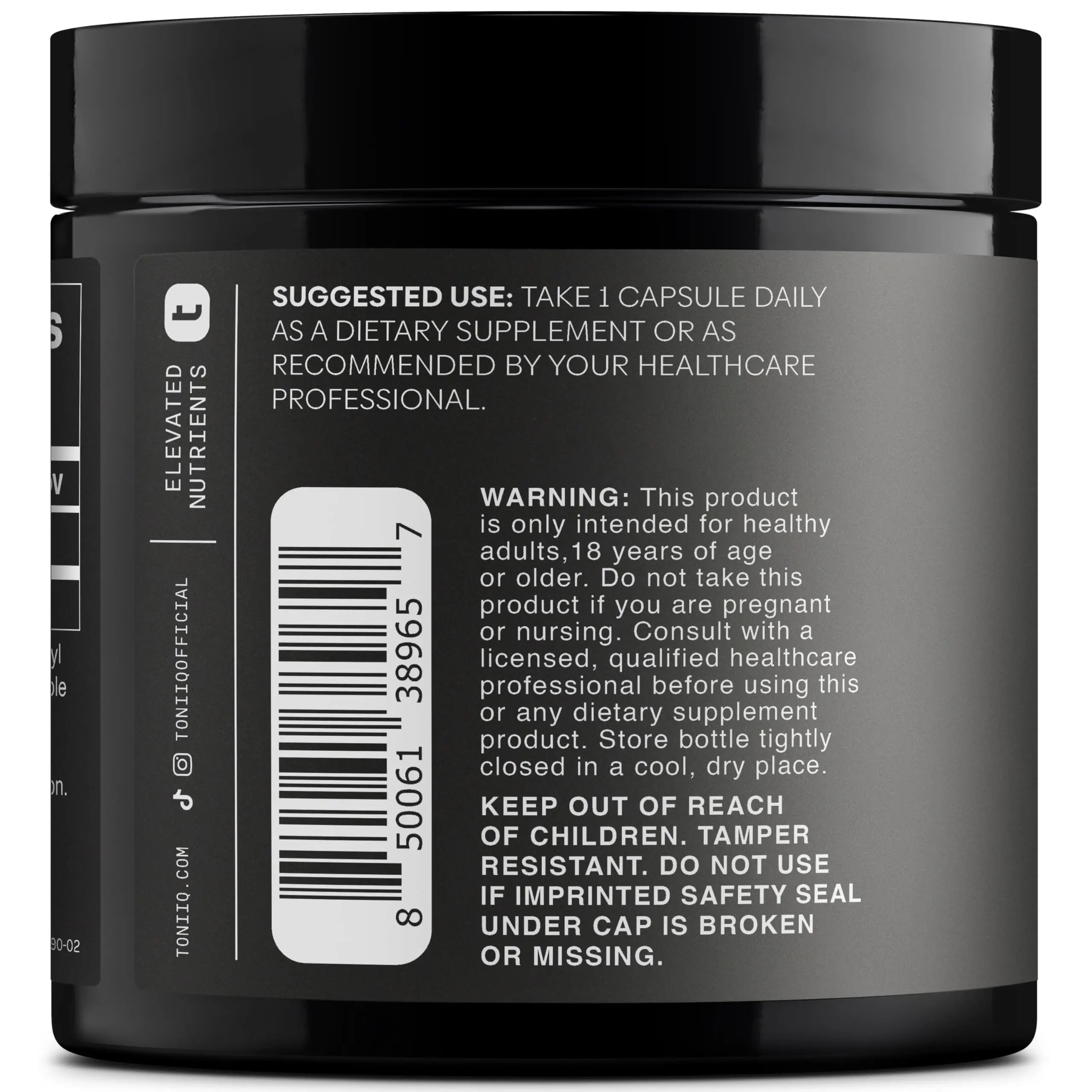 Ergothioneine with Clinically Studied MitoPrime® - High Potency 30mg with 98% Purity - Fermentation-Based L Ergothioneine Supplement - Longevity and Immune Support - Third-Party Tested, 90 Capsules Toniiq buy supplements Au