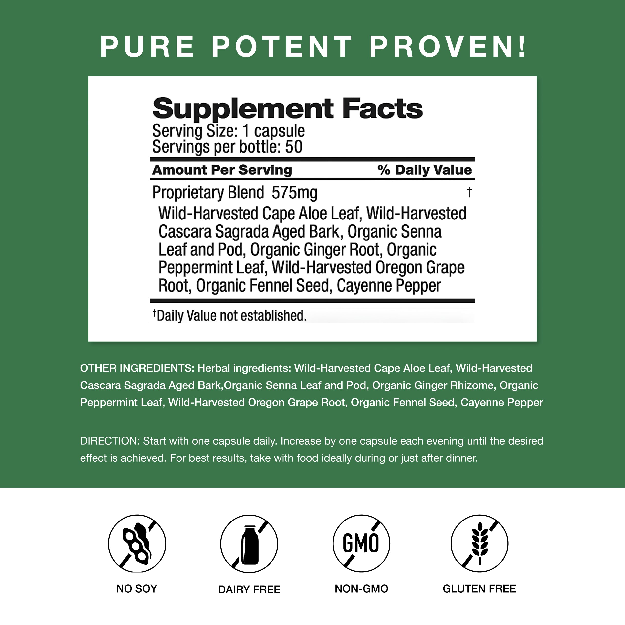 Simply Herbs Easy Go Bowel Mover - Adult Cleansing Supplement for Colon Health Support - Bowel Movement Aid - Stool Softener - Daily-Use Laxative - Plant-Based Ingredients - Vegan - 50 Count Dr. Schulze'sBuy Supplements Australia